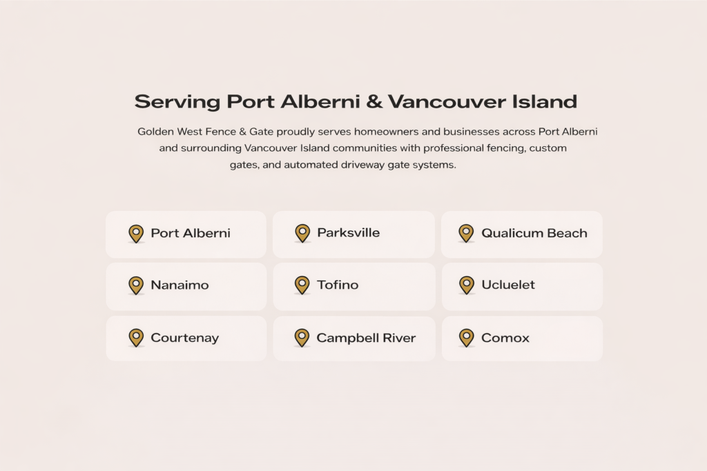 Golden West Fence and Gate completed project